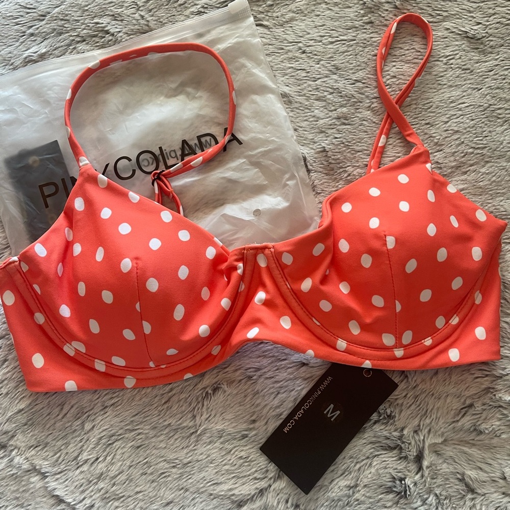 Brand new Polkadot bikini top
